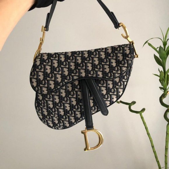 Dior Saddle Bag Large Blue - Picture 1 of 11